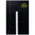 porta pivotante lambril preta com puxador de 0,80cm inox