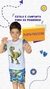 Pijama Short Infantil Masculino na internet