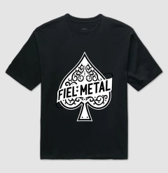 Camiseta Fiel Metal Oversized – Estampada na internet