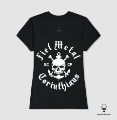 Camiseta Algodão Peruano Fiel Metal - Corinthians Rock - comprar online