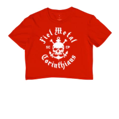 Camiseta Cropped Fiel Metal - Corinthians Rock - FIELMETAL