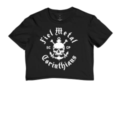 Camiseta Cropped Fiel Metal - Corinthians Rock - comprar online