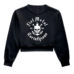 Moletom Cropped Fiel Metal - Corinthians Rock
