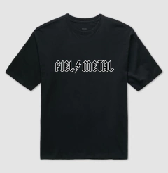 Camiseta Fiel Metal Oversized – Corinthians Rock Estilo