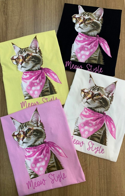 T-SHIRT ALGODÃO MEOW STYLE