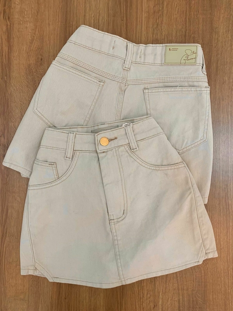 SHORT SAIA JEANS BEGE