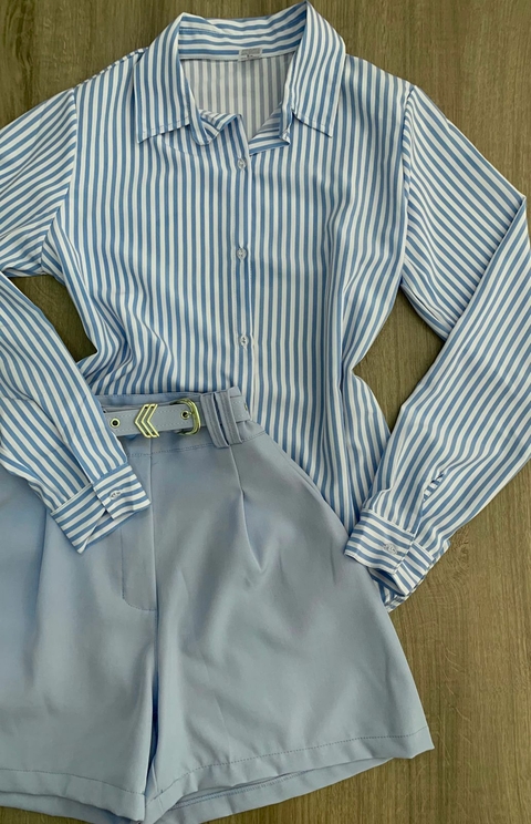 CAMISA LISTRADA AZUL
