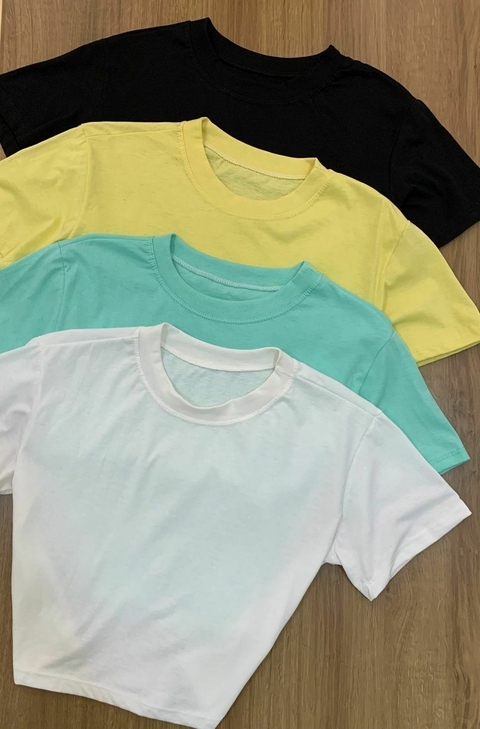 CROPPED T-SHIRT ALGODÃO