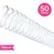 Espiral Para Encadernação Plástico 09mm Transparente para 50 folhas Pacote com 100 unidades