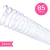 Espiral Para Encadernação Plástico 14mm Transparente para 85 folhas Pacote com 100 unidades