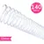 Espiral Para Encadernação Plástico 23mm Transparente para 140 folhas Pacote com 60 unidades