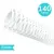 Espiral Para Encadernação Plástico 23mm Branco para 140 folhas Pacote com 60 unidades