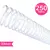 Espiral Para Encadernação Plástico 33mm Transparente para 250 folhas Pacote com 25 unidades
