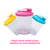 Copo Caldereta TRANSPARENTE 300ml com tampa FLIP