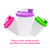 Copo Caldereta BRANCO 300ml com tampa FLIP