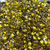 Chaton para Colagem Oval Sextavado - 10x14mm - Pacote com 10g - Cor: Amarelo Canário
