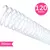 Espiral Para Encadernação Plástico 20mm Transparente para 120 folhas Pacote com 70 unidades