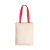Sacola Ecobag ALÇA VERMELHA 25x30cm Algodão Cru (unidade) - comprar online