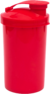 Short Drink 200ml Vermelho Leitoso Com Tampa FLIP na cor Vermelho