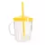 Caneca com Tampa e Canudo (Canecanudo) Cor Amarelo
