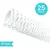 Espiral Para Encadernação Plástico 07mm Branco para 25 folhas Pacote com 100 unidades