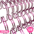 Wire-O Espiral 5/8 2:1 22 anéis Cor Rosa Pink Metálico (unidade) - comprar online