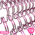 Wire-O Espiral 7/8 2:1 22 anéis Cor Rosa Pink Metálico (unidade) - comprar online