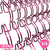 Wire-O Espiral 3/4 2:1 22 anéis Cor Rosa Pink Metálico (unidade) - comprar online