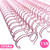 Wire-O Espiral 1 1/8" 2:1 23 anéis Cor Rosa Claro (unidade)