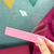 Espátula Acrílica 10cm - Transparente (Coração Vazado) - Feltro Rosa Bebê - comprar online