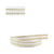 Fita Gorgurão Com Friso Ouro - Cor: Branco/Ouro - 10mm N2 Rolo 10 metros - comprar online