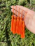 Tassel 70mm em poliéster - Pacote com 5 unidades - Cor Laranja Fluor Ref. 015n - comprar online