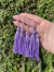 Tassel 70mm em poliéster - Pacote com 5 unidades - Cor Lilás Ref. 016n - comprar online