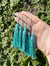Tassel 70mm em poliéster - Pacote com 5 unidades - Cor Turquesa Ref. 030n - comprar online