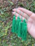 Tassel 70mm em poliéster - Pacote com 5 unidades - Cor Verde Bandeira Ref. 031n - comprar online