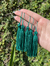 Tassel 70mm em poliéster - Pacote com 5 unidades - Cor Verde Escuro Ref. 032L - comprar online