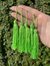 Tassel 70mm em poliéster - Pacote com 5 unidades - Cor Verde Neon Ref. 035n - comprar online