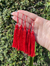 Tassel 70mm em poliéster - Pacote com 5 unidades - Cor Vermelho Ref. 038n - comprar online