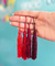 Combo Tassel 70mm - Tons Vermelho - Pacote com 08 unidades CB008