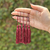 Tassel 70mm em poliéster - Pacote com 5 unidades - Cor Vinho Ref. 045n - comprar online