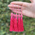 Tassel com Tulipa 90mm - Pacote com 5 unidades - Cor Rosa Pink