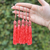 Tassel com Tulipa 90mm - Pacote com 5 unidades - Cor Rose