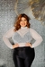 BLUSINHA TULE MANGA LONGA - Lane Modas