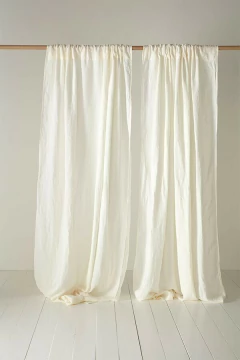 Juego cortinas jareta | Natural