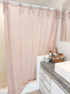 Cortina lazos | Rosa viejo