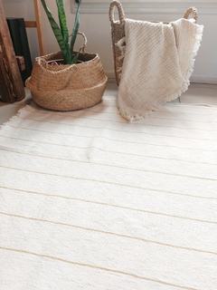 Imagen de Alfombra Petit (70x150) | Rayas finas mostaza