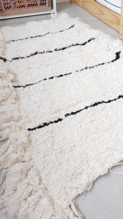 Alfombra Cuyo | 60x110cm | Rayas Negras - comprar online