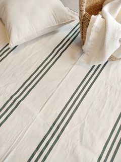 Alfombra 2x1.5 | Tres rayas verde militar - comprar online