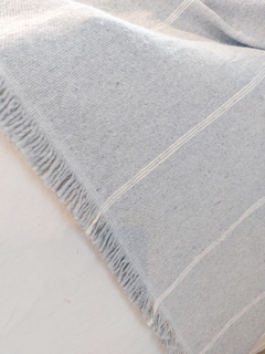 Alfombra XL | Gris tres rayas punteadas blancas en internet