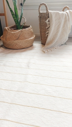 Alfombra Petit (70x150) | Rayas finas mostaza - tienda online